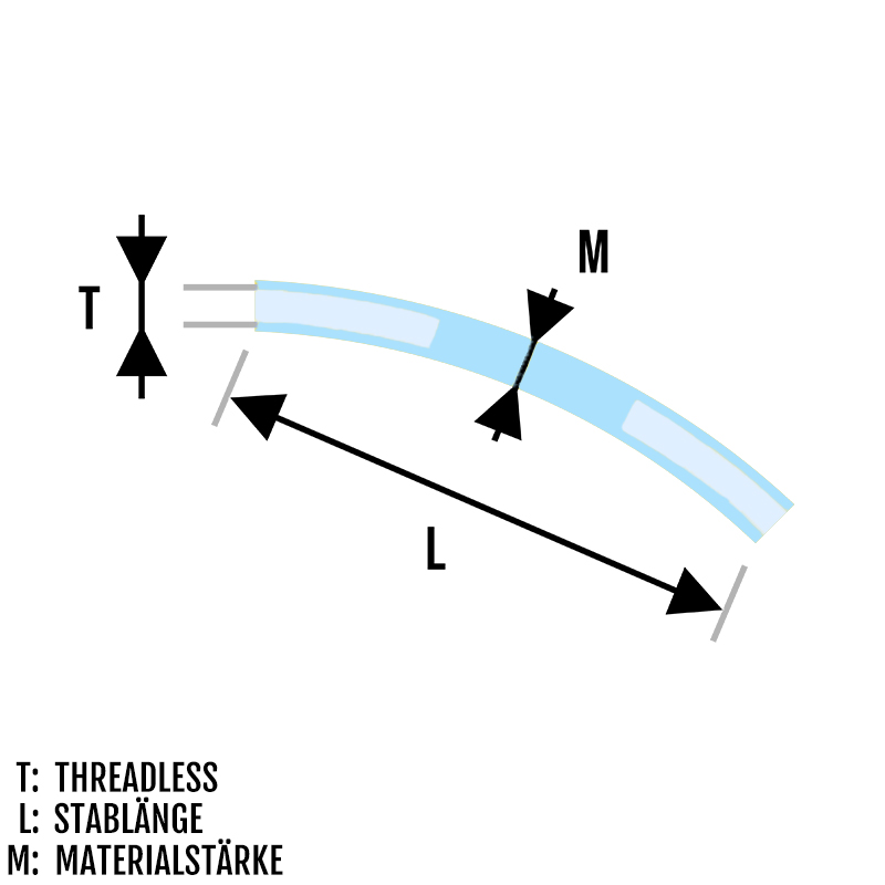Piercing Bananen Stab Threadless