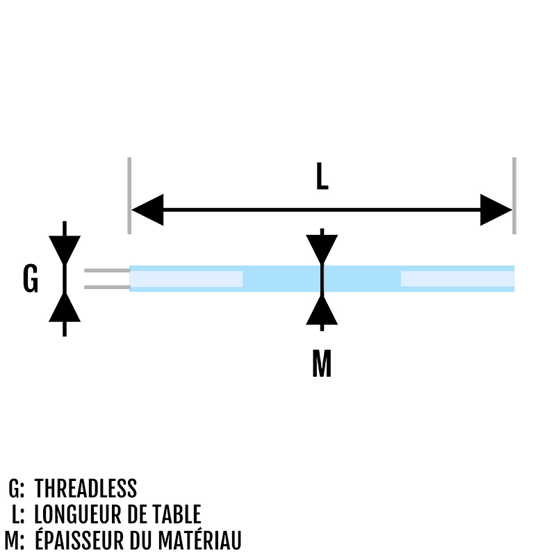 Piercing Barbell tige Threadless