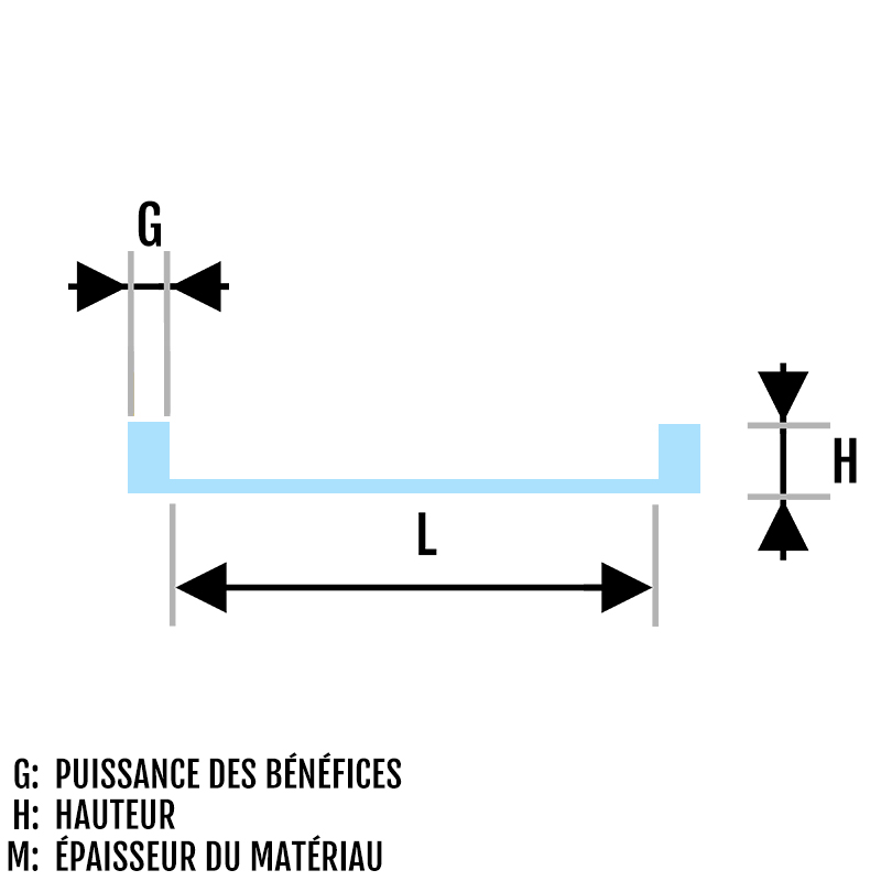 Piercing Barbell Surface tige avec filetage intérieur