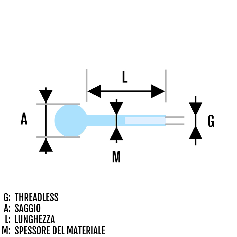 Bilanciere per piercing Bilanciere a sfera Threadless