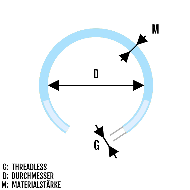 Piercing Ciruclar Stab Threadless