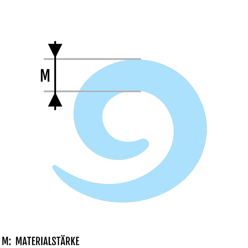 Piercing Dehnspirale