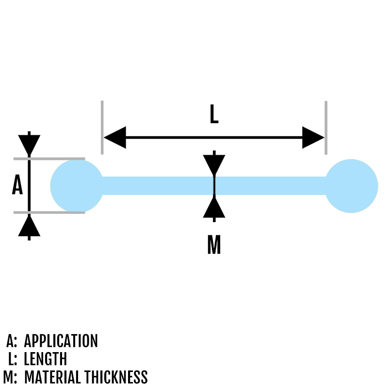 Piercing barbell with attachment