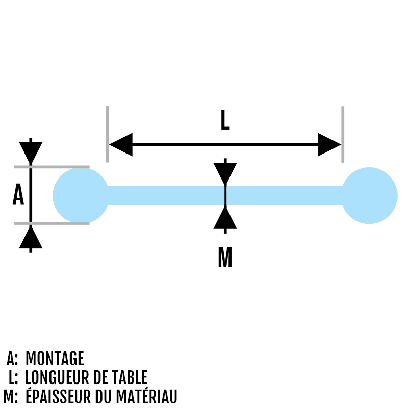 Piercing Barbell avec embout