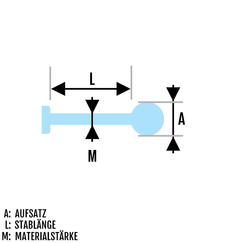 Piercing Labret mit Kugel