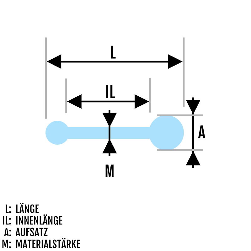 Piercing Nasestecker gebogen