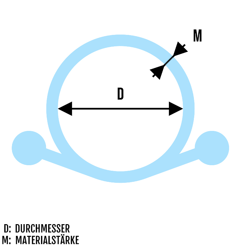 Piercing Spirale mit Aufsatz