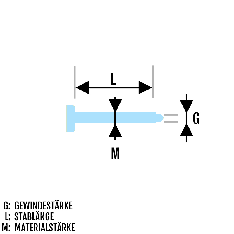 Piercing Labret Stab Aussengewinde