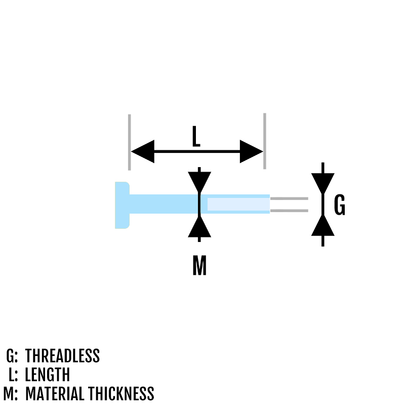 Piercing Labret Rod Threadless