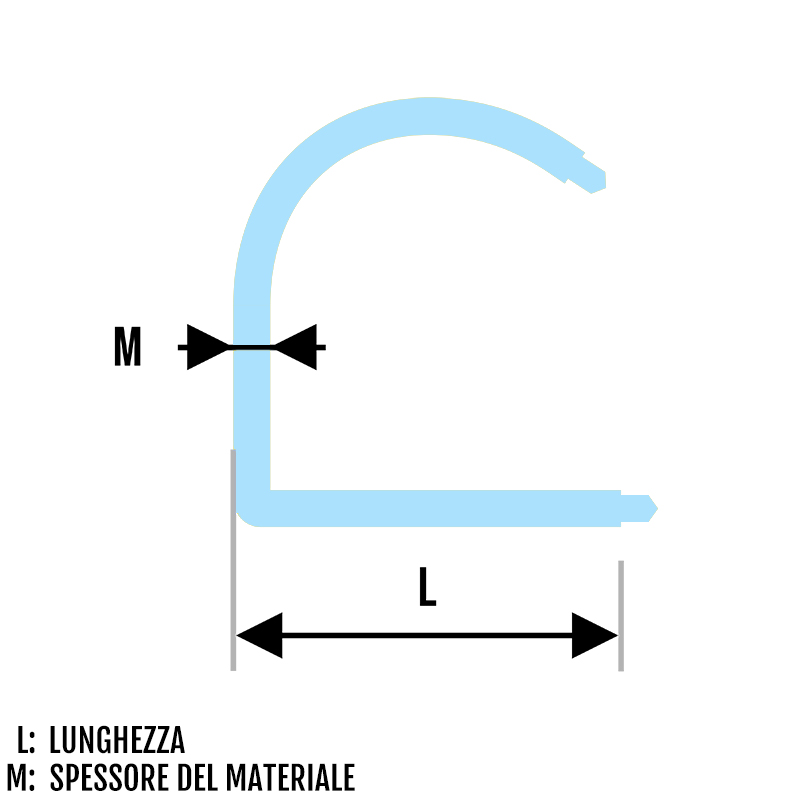 Piercing Lil Hoop bar filettatura esterna