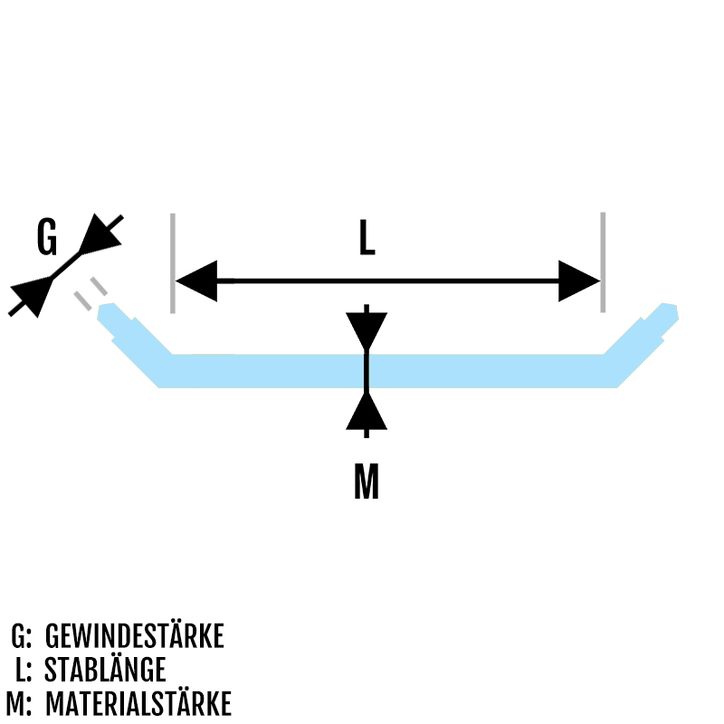 Piercing Open Stables Stab Aussengewinde