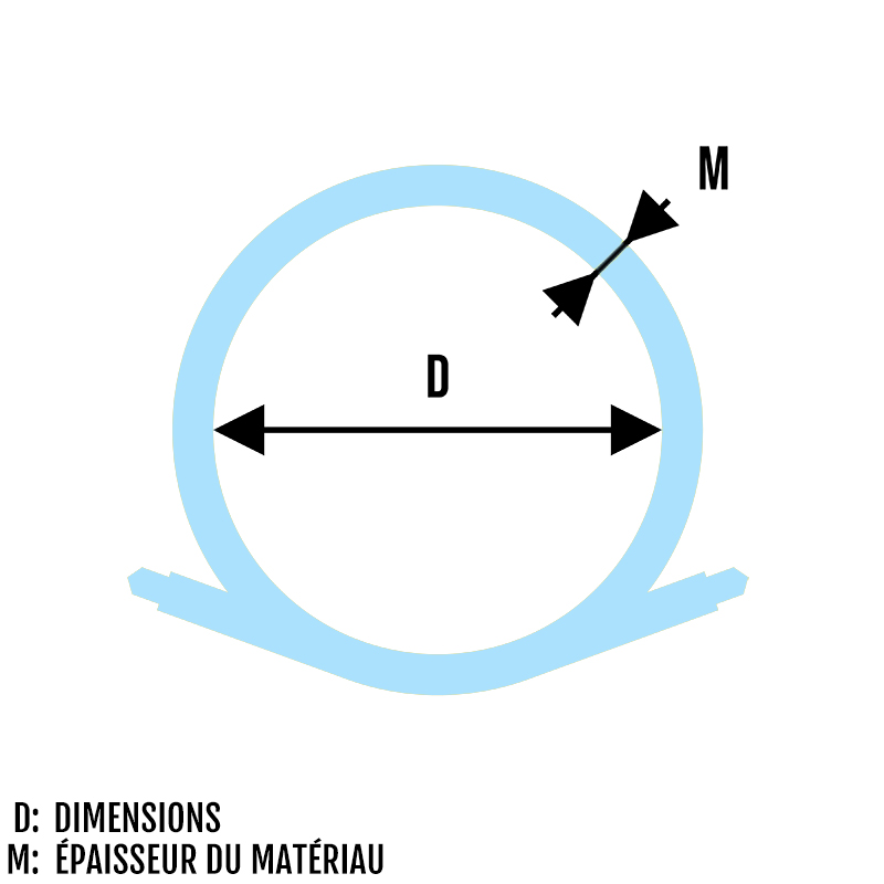Piercing tige spiralée filetage extérieur