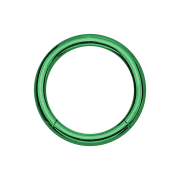 Anello a micro segmenti verde con strato di titanio