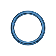 Micro segment ring dark blue with titanium layer