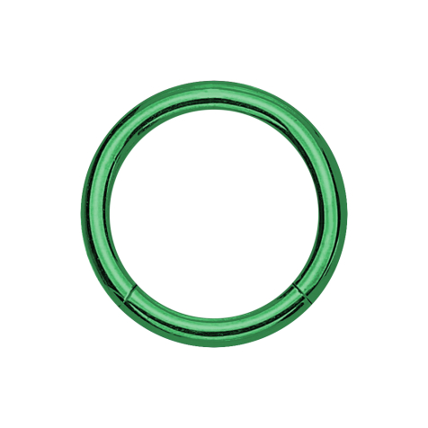 Anneau micro segment vert avec couche de titane