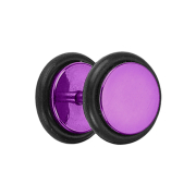 Fake Plug violett mit O-Ring und Titanium Beschichtung