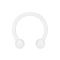 Barbell circolare Supernova Pure White con palla