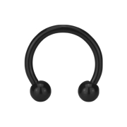 Circular Barbell Supernova Absolute Black with two balls