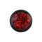 Microsfera Supernova Absolute Black con Swarovski rosso