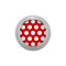 Micro boule Supernova High Polished avec Polka Dots rouge/blanc