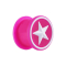 Plug pink with white star