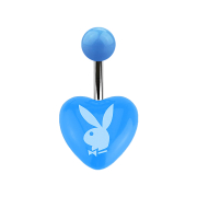Banana silver with light blue heart and Playboy Bunny
