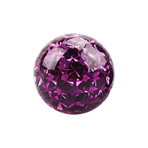 Boule de cristal violette Couche de protection époxy