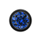 Micropalla nera con cristallo blu scuro