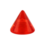 Micro Cono rosso trasparente