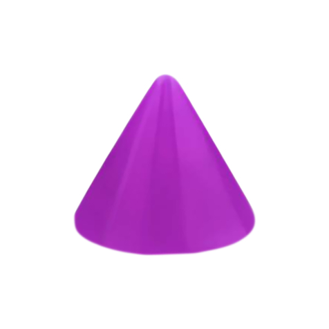 Cone neon purple