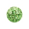 Boule de cristal Micro vert clair couche de protection époxy