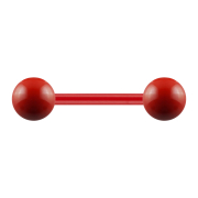Micro Barbell Supernova Fire Red with ball