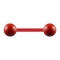 Micro Barbell Supernova Fire Red avec boule
