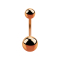 Micro banana rose gold with two balls