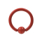 Micro Ball Closure Ring Supernova Fire Red