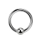 Micro Ball Closure Ring silber