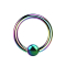 Micro Ball Closure Ring farbig mit Titanium Schicht