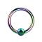 Ball Closure Ring colored with titanium layer