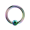 Ball Closure Ring farbig mit Titanium Schicht