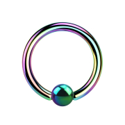 Ball Closure Ring colored with titanium layer