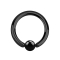 Ball closure ring black with titanium layer