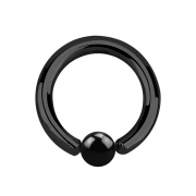 Anello di chiusura a sfera nero con strato di titanio