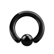 Ball Closure Ring schwarz mit Titanium Schicht