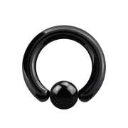 Ball Closure Ring schwarz mit Titanium Schicht