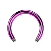 Micro Circular Barbell Rod purple