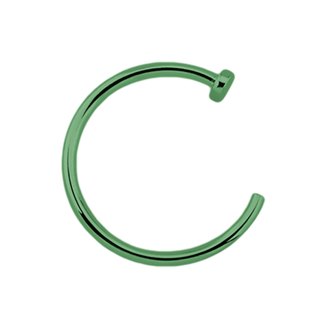 Anneau de nez ouvert vert