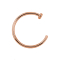 Nose ring open rose gold