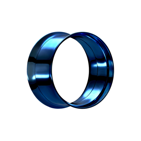 Flared Tunnel bleu foncé avec vis à vis