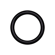 Anello a segmenti nero con strato di titanio