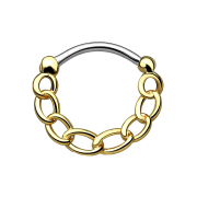 Chaîne de septum dorée
